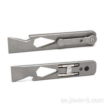 Utomhus EDC Pocket Tool Titanium Pry Bar